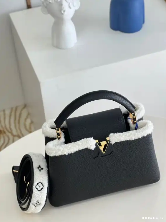AAA Pruses Bags LOUIS BB CAPUCINES VUITTON 0704